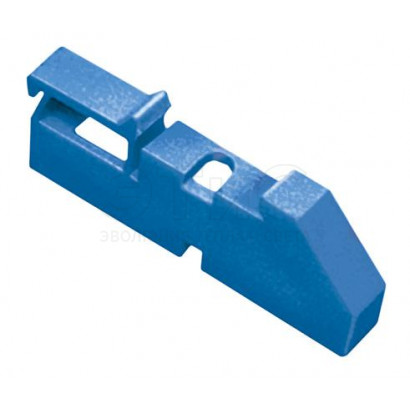 Изолятор нулевой шины на DIN-рейку 35мм синий